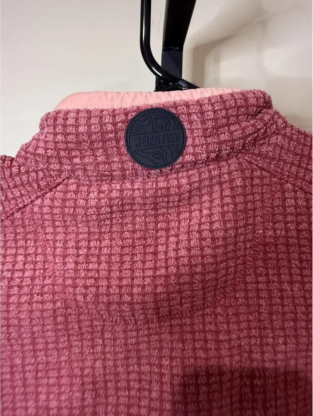 Weird Fish Kids' Pink and Peach Half-Zip Fleece Pullover 3-4 years